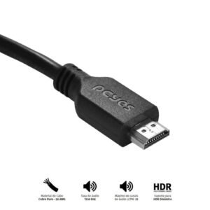 Cabo HDMI 2.1 2 Metros PCYes PHM21-2