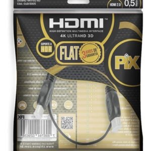 Cabo HDMI 2.0 Flat 19 Pinos Pix 50cm