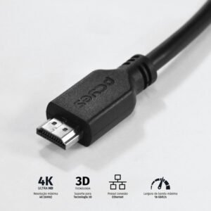 Cabo HDMI 2.0 PCYes 30AWG 3 Metros PHM20-3
