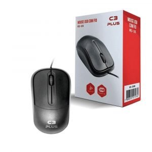 Mouse Com Fio USB – 1000 DPI – MS-35 – C3Plus