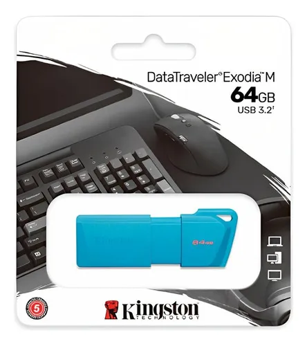 Pen Drive 64gb Kingston DataTraveler Exodia USB 3.2 - Imagem 3