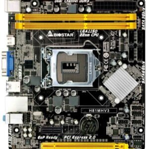 Placa Mãe BIOSTAR – H81MHV3 2.0 – Chipset H81 – DDR3 – Processador Socket 1150