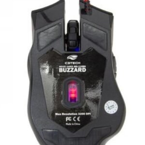 Mouse Gamer C3Tech Buzzard USB 3200DPI – MG-110BK