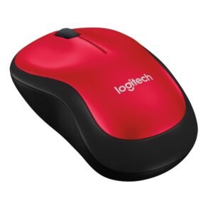 Mouse Wireless s/Fio Logitech M185 Vermelho