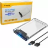 Case para hd 2,5 polegadas usb 3.0 transparente - bm757 - B-MAX