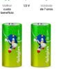 02 Pilhas Bateria 1.5V D Elgin Grande Alcalina Lr20 - Imagem 3