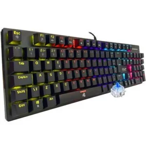 Teclado Gamer Knup Mecânico Blue Switch LED RGB – USB – P/ PC/PS4/Xbox