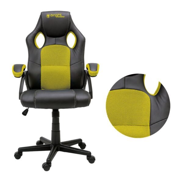 Cadeira Gamer Bright 605 Amarela - Image 2