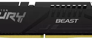 Memória RAM Kingston Fury Beast 1 x 16GB DDR5 5200mhz Preto KF552C40BB-16