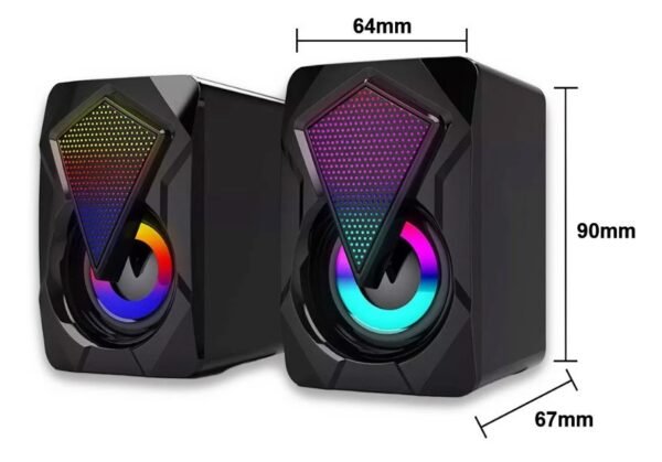 Caixa De Som RGB Gamer 6w KP-RO800 - Knup - Imagem 3