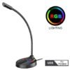 Microfone de Mesa Gamer USB RGB Profissional HMaston MK-01 - Imagem 2