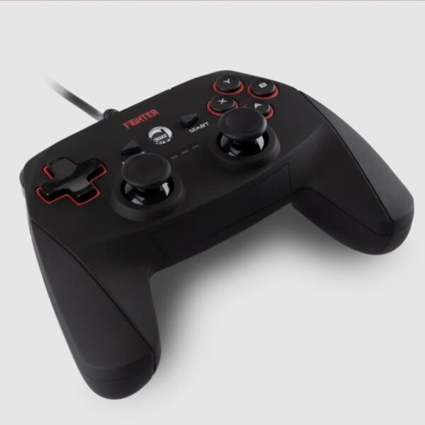 Controle USB Gamer Double Shock Fighter Dazz p/ PC e PS3