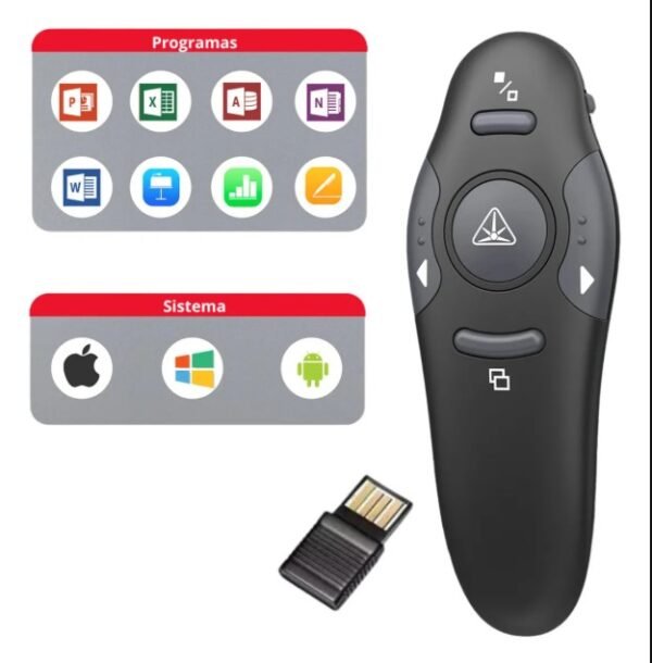 Apresentador Caneta Laser Point Multimidia Wireless Exbom - LPT-8 - Imagem 5