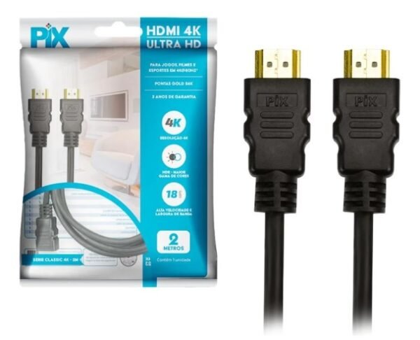 Cabo HDMI 2.0 2M PIX 018-2222