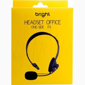 Headset Office One-Side P3 Preto Bright – cod. 0017