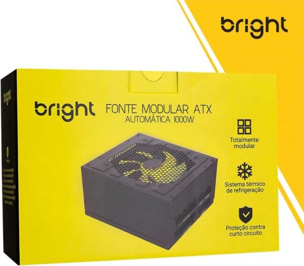 Fonte Modular ATX 1000W Bivolt Bright - cod. FT005 - Imagem 5