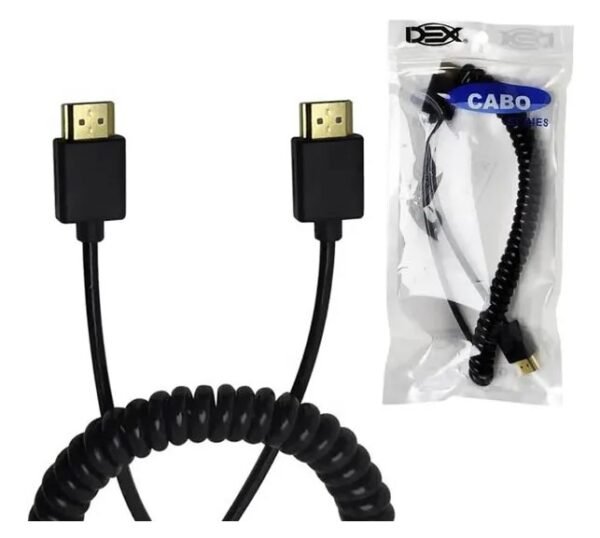 Cabo Hdmi 1.8m Espiral DEX Ref. HM18C