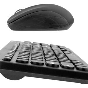 Kit Teclado e Mouse Sem Fio Preto Bright – cod. 0585