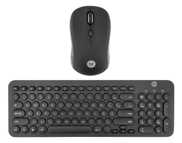 Kit Teclado e Mouse Sem Fio Preto Bright - cod. 0585 - Imagem 3