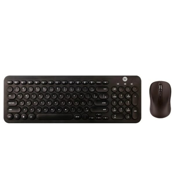 Kit Teclado e Mouse Sem Fio Preto Bright - cod. 0585 - Imagem 4