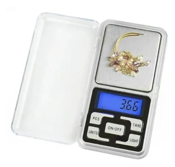 Mini Balança Digital De Bolso E Alta Precisão 0,01g Até 500g Cor Prateado - Imagem 5