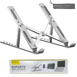 Suporte De Alumínio p/ Notebook 11” A 17” BMG-39 Ajustável