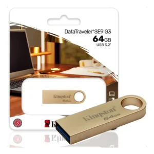 Kingston USB Datatraveler Se9 G3 64 GB USB A 3.2 Gen1 220 MB/s Cor Gold Smooth