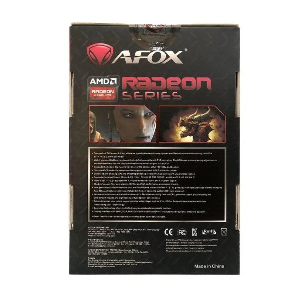 Placa de Vídeo AMD Radeon R5 220, 2GB, DDR3, 64Bits - Afox - AFR5220-2048D3L9-V2 - Imagem 2