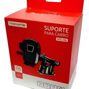Suporte De Celular Veicular c/ Ventosa 360° – Tomate – MTG-206