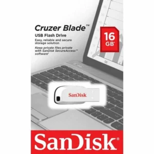 Pendrive SanDisk Cruzer Blade 16GB USB 2.0 SDCZ50-016G-B35W Branco