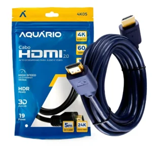 Cabo HDMI Aquario 4k 60hertz 5m