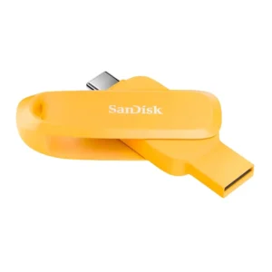 Pen Drive SanDisk 32GB Tipo C e Tipo A Amarelo – SDDDC6-032G-G46YD