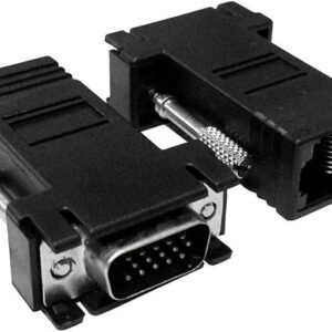 Adaptador Extensor Vga Video Via Cabo Rede RJ45