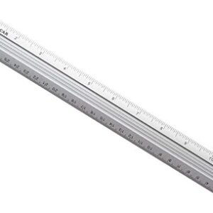 Régua de Alumínio Jocar Office Prata 30 cm