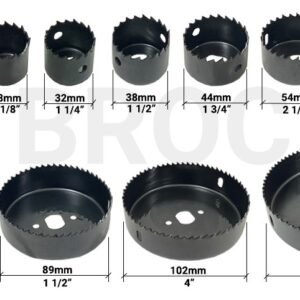 Kit Jogo Serra Copo Para Madeira/Gesso/PVC 16 Peças 19 a 127mm Com Estojo Profissional – MS ECOM