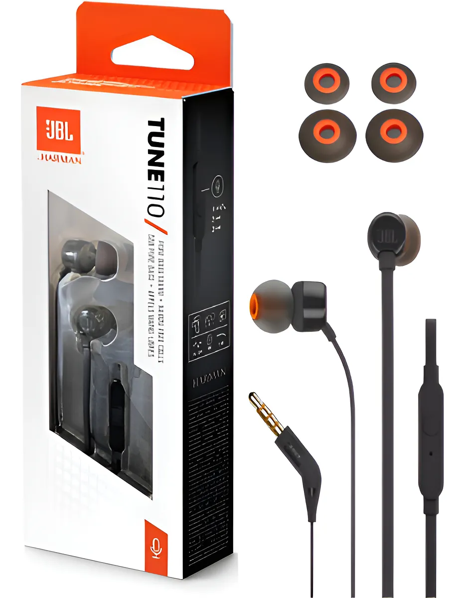 Fone de Ouvido Intra Auricular JBL T110 - JBLT110BLKAME - Imagem 3