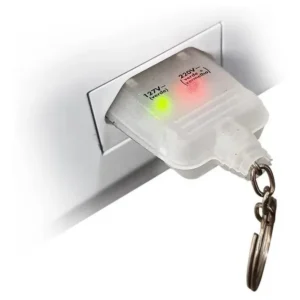 Identificador de Tomada/Tensão Plugue Chaveiro