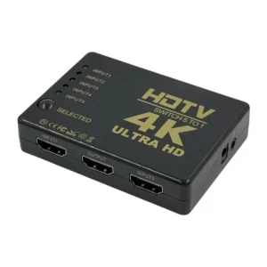 Hub Switch HDMI 5×1 HDTV Ultra HD 4K c/ Controle Remoto