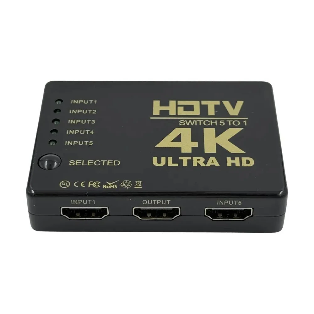 Hub Switch HDMI 5x1 HDTV Ultra HD 4K c/ Controle Remoto - Imagem 5
