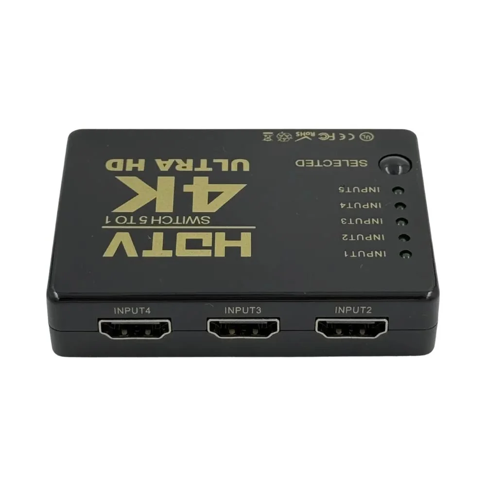 Hub Switch HDMI 5x1 HDTV Ultra HD 4K c/ Controle Remoto - Imagem 4