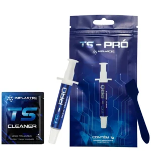 Pasta Térmica Implastec TS-PRÓ 4g Cinza 6.2 W/m-k Processador e GPU