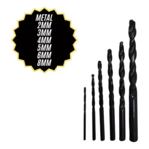 Kit Brocas Aço Resistente 16 Peças p/ Concreto Madeira e Metal – BOMVINK