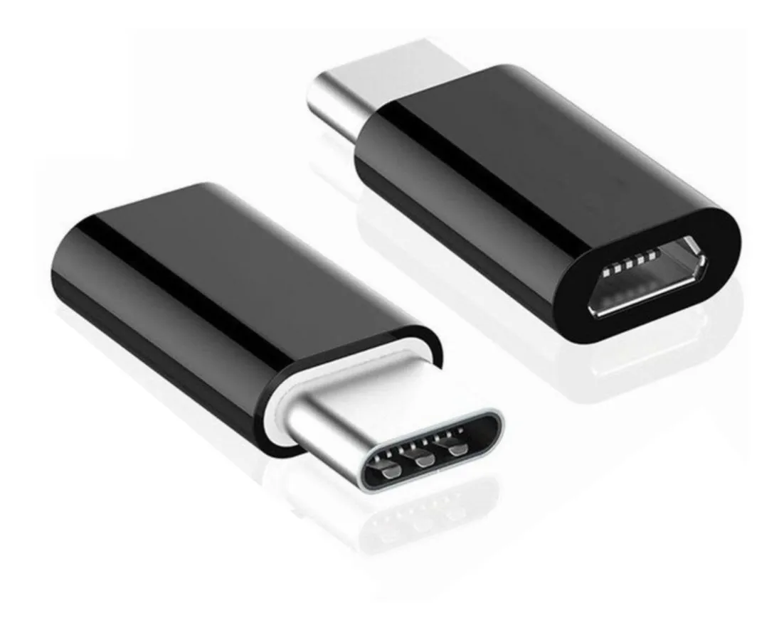 Adaptador Conversor Tipo C Macho X Micro USB Fêmea