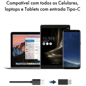 Adaptador Conversor Tipo C Macho X Micro USB Fêmea