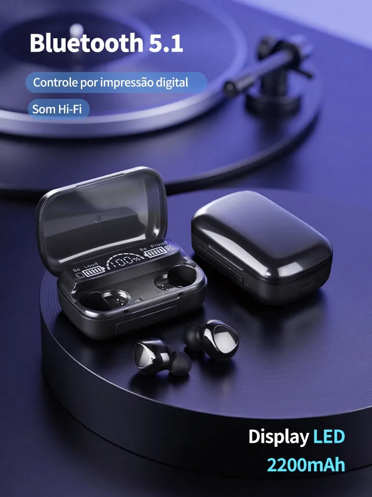 Fone de Ouvido Bluetooth c/ Microfone e PowerBank - Imagem 5