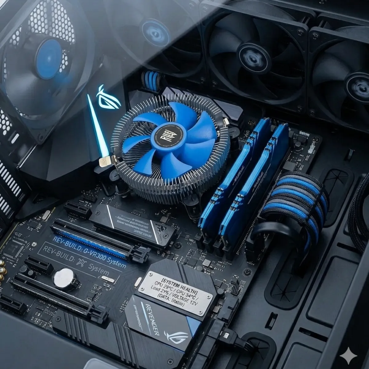 Cooler p/ Processador Revenger G-VR300 AMD/Intel Ventoinha 90mm - Imagem 3