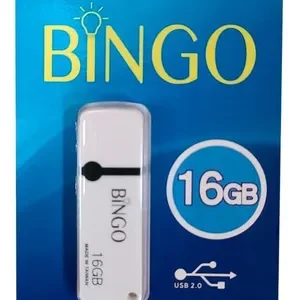 Pendrive 16gb 2.0 Usb Ferro High Speed Bingo Cor Branco