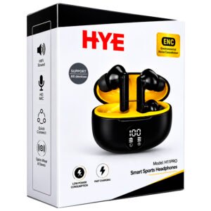 Fone de Ouvido HYE H1PRO Sport TWS / Bluetooth – Preto