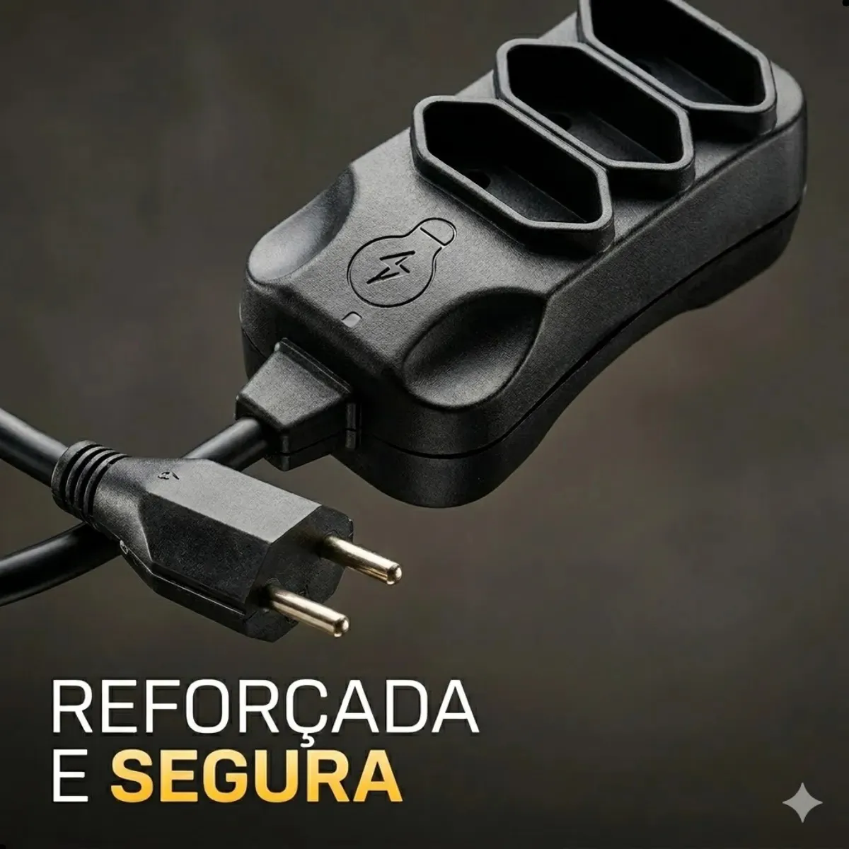 Extensão Elétrica 30 Metros Reforçada 3 Tomadas Cabo Resistente 10a 20a Bivolt - Imagem 4