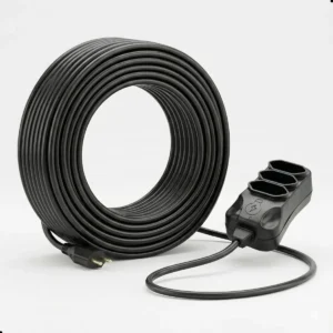 Extensão Elétrica 30 Metros Reforçada 3 Tomadas Cabo Resistente 10a 20a Bivolt